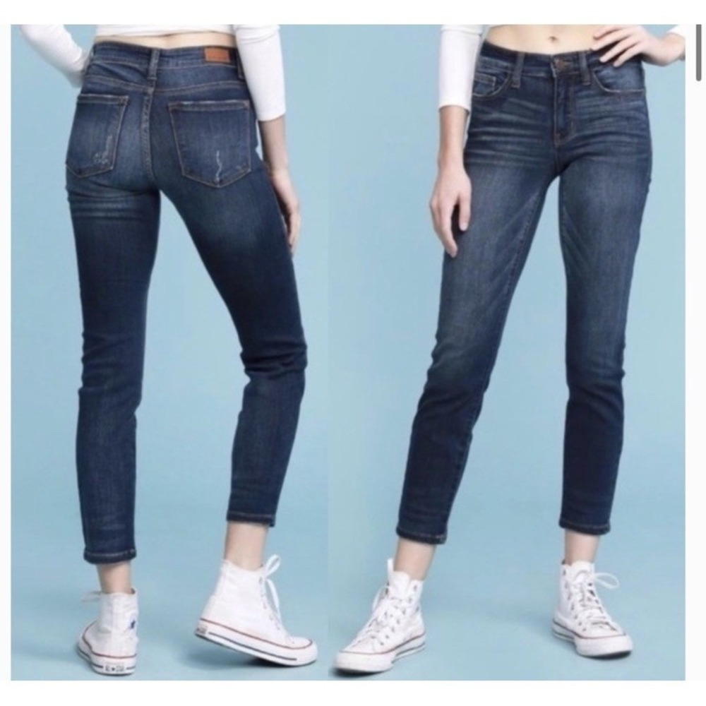 Judy Blue Relaxed Fit Jeans 3/26 JB82102DK Dark Wash Tummy Control Stretch